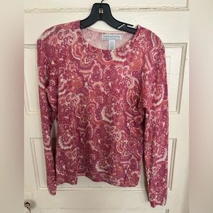 Sutton Studio Bloomingdale’s brand cashmere and silk sweater medium